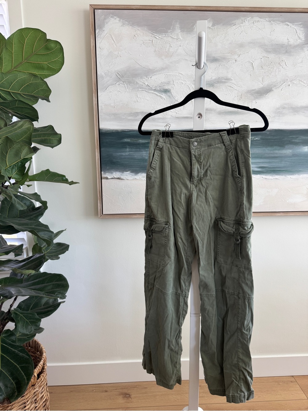 American Eagle Super High Rise Baggy Pants